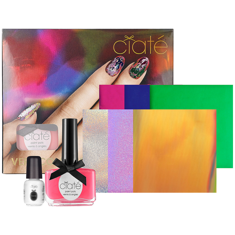 Ciaté Very Colorfoil Manicure, $12.50 (was $25) Holy shit, this looks complicated. Report back.